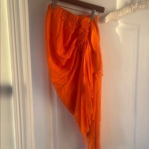 Just Bee Queen Vibrant Orange Skirt